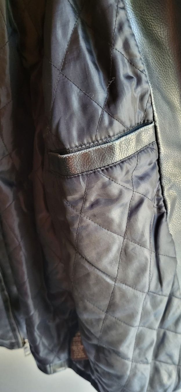 Giacche: Herren-Lederjacke der Marke Whispering Smith, Farbe Schwarz – Usato da Curio venduto da mia_vb5z 4