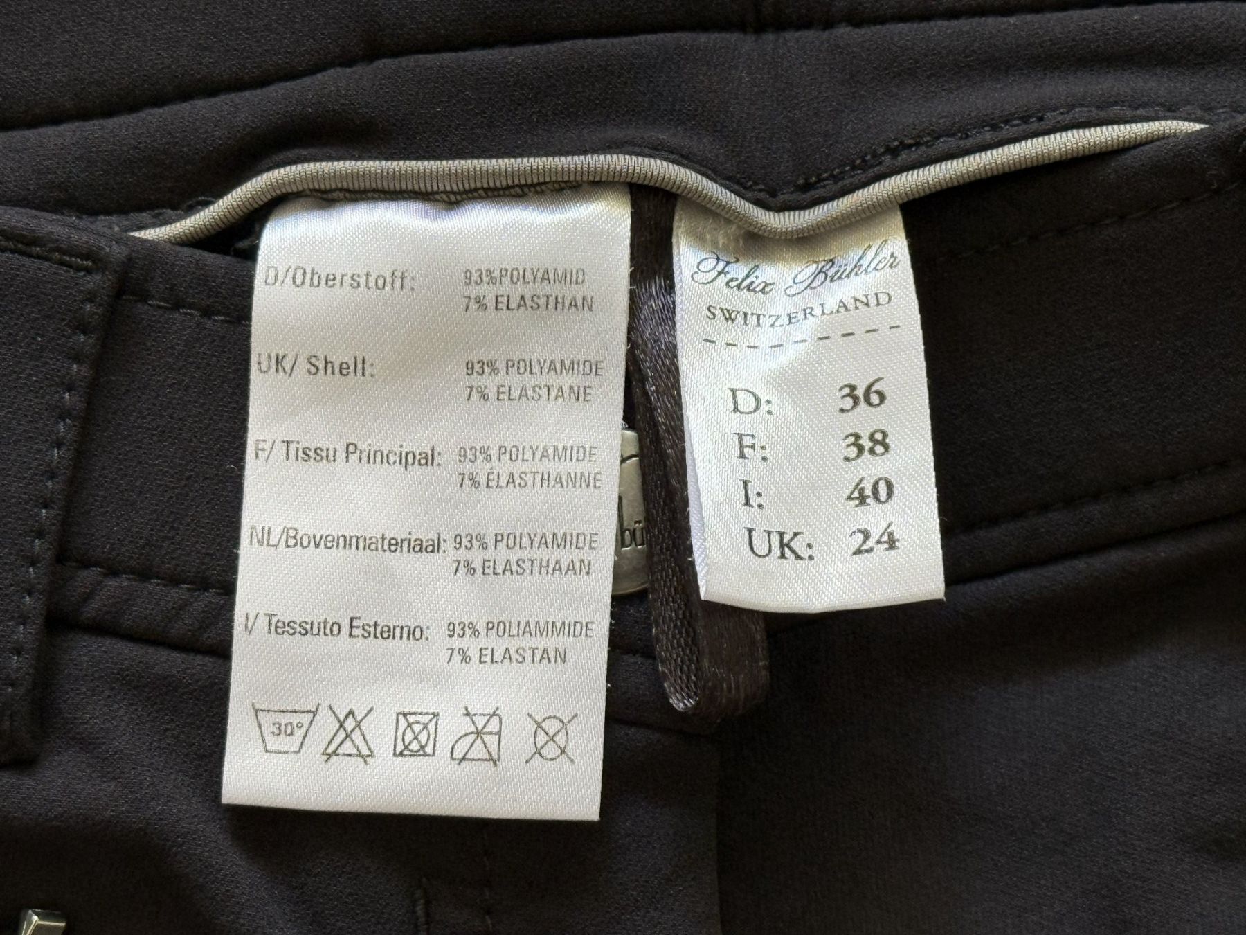 Pantaloni: Reithosen "Felix Bühler", 2 Stück, und Reithandschuhe – Usato da Oberwil BL venduto da Lepidolith 3