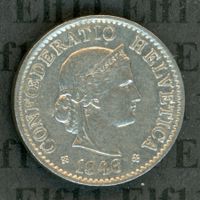 CHF___0.05 1946 vz-unz 5 Rappen