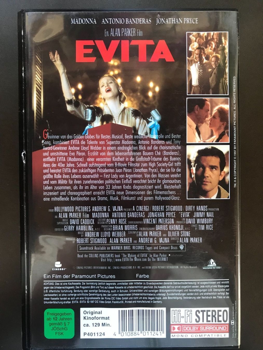 Tutti i VHS: Evita – Usato da Arbon venduto da KaSaBo 1
