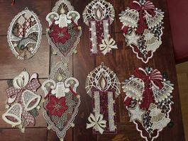 Fensterbilder aus Plauner  spitze 8 st