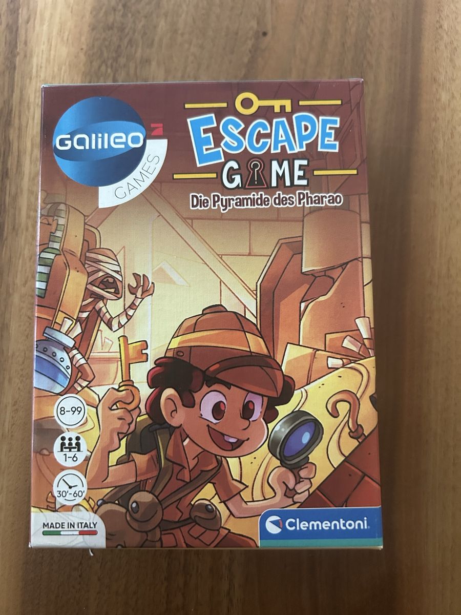 Clementoni Giochi: ESCAPE GAME Die Pyramide des Pharao – Nuovo (secondo la descrizione) da Luzern venduto da HuberRenat