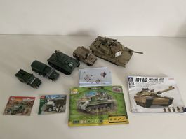 NICHT Lego Konvolut Militär Sammlung Panzer Fahrzeuge Krieg