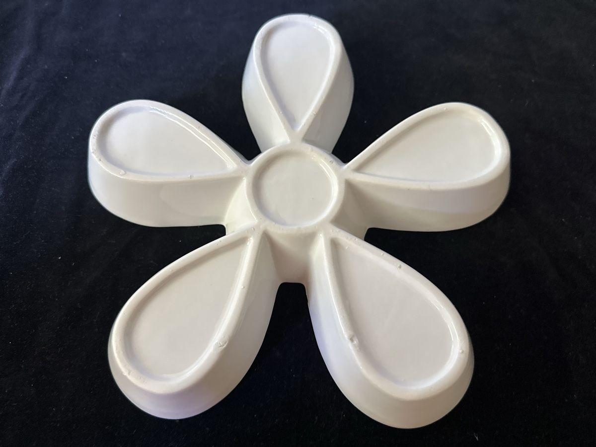 Ciotole: Keramik Schale,  Weiss Snackteller 5 Fächer ca. 25cm – Usato da Zürich venduto da Chaeffeler 1