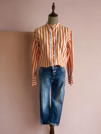 CLOSED Bluse Oversize-Fit Gr. XS Made in Portugal