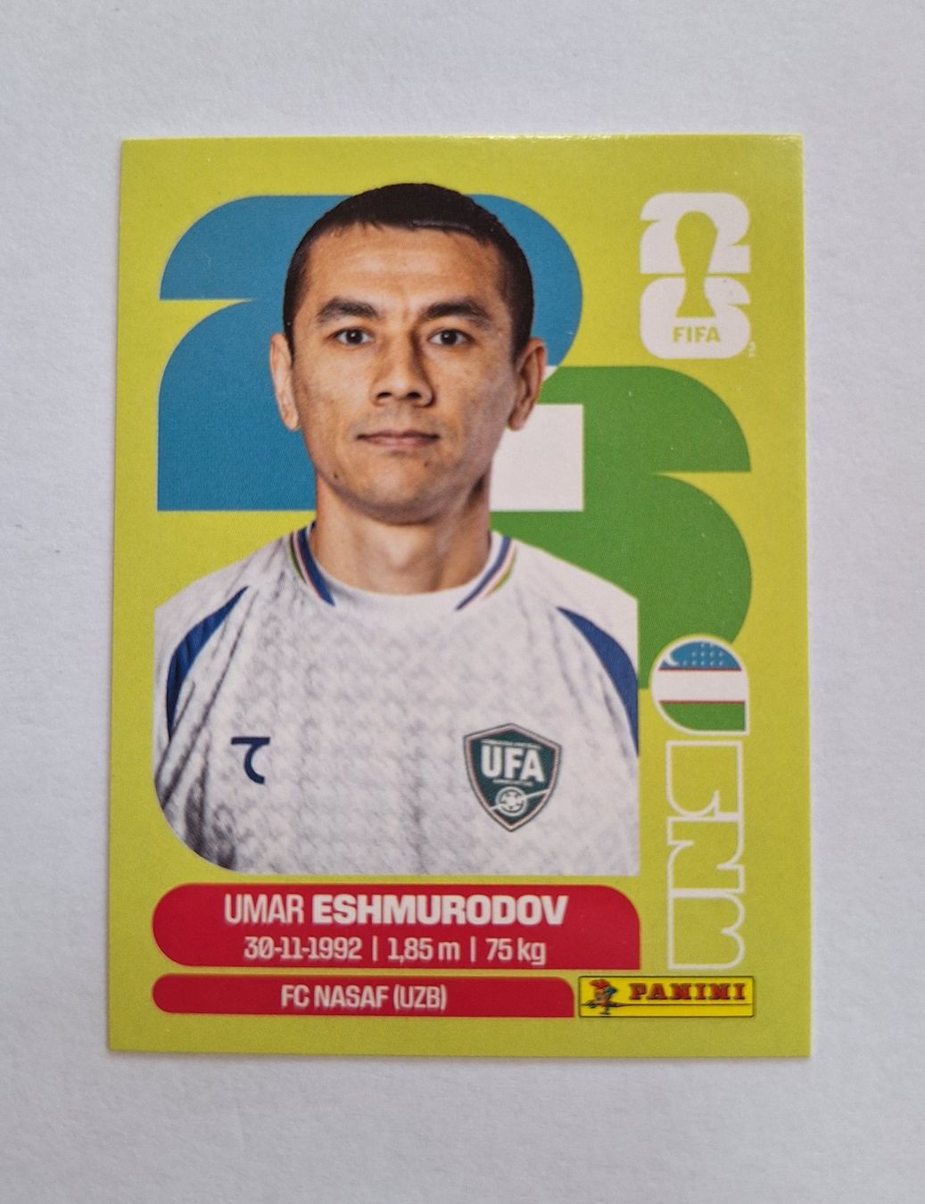 Panini Carte collezionabili: Panini Umar Eshmurodov UZB 5 – Nuovo (secondo la descrizione) da Romanens venduto da Crocette