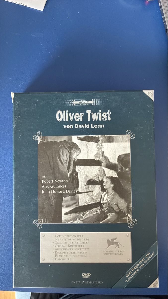 Tutti i DVDs: Oliver Twist DVD - David Lean Klassiker mit Alec Guinness – Usato da Dielsdorf venduto da Till6