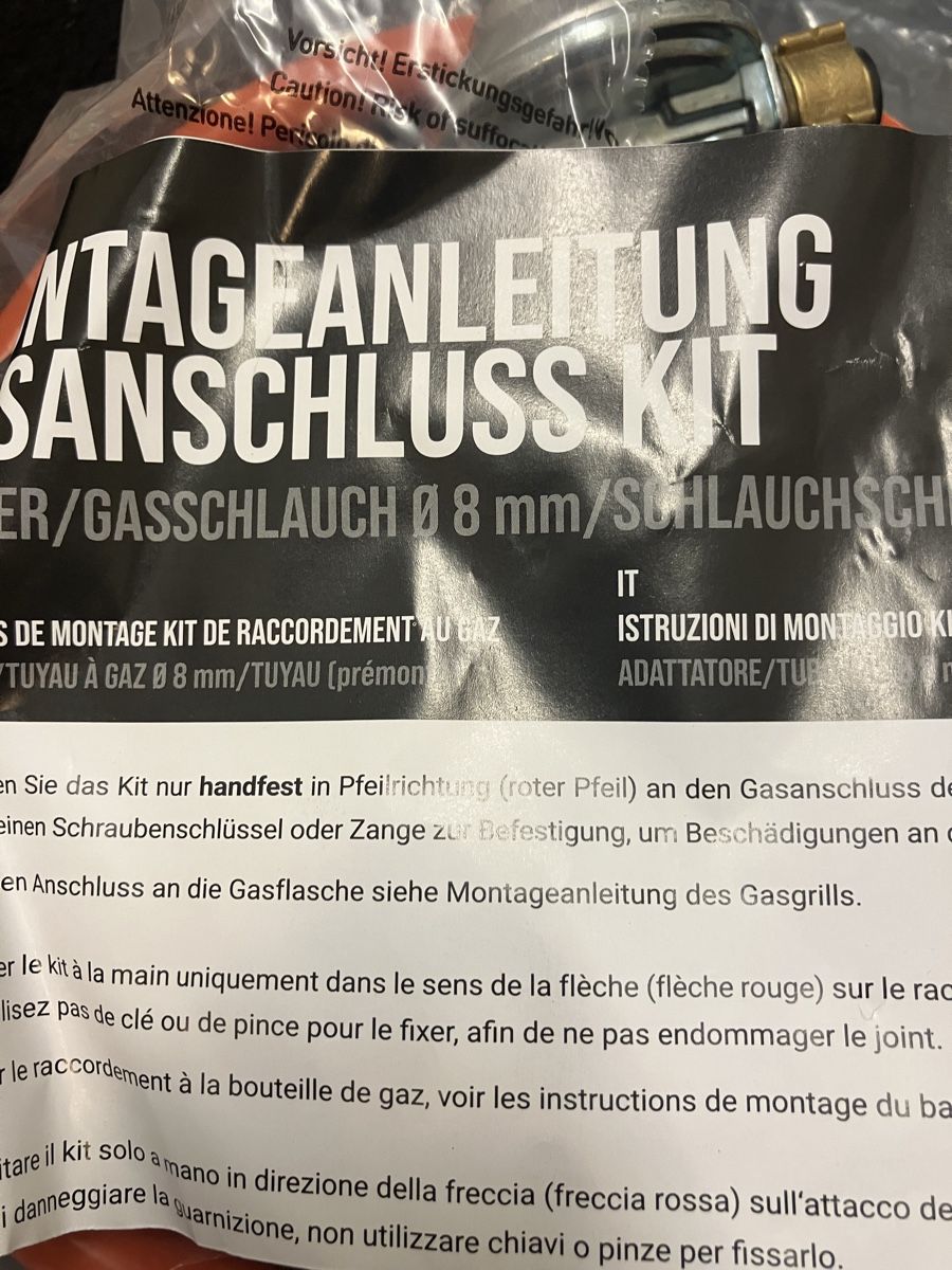 Apparecchiature e tecnologia a gas: Gasschlauch – Nuovo e nell'imballaggio originale da Olten venduto da Primavera2022 2