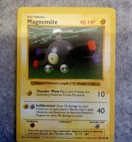 Alte Magnetilo Pokémon Karte - Magnetmite Karte, Selten!
