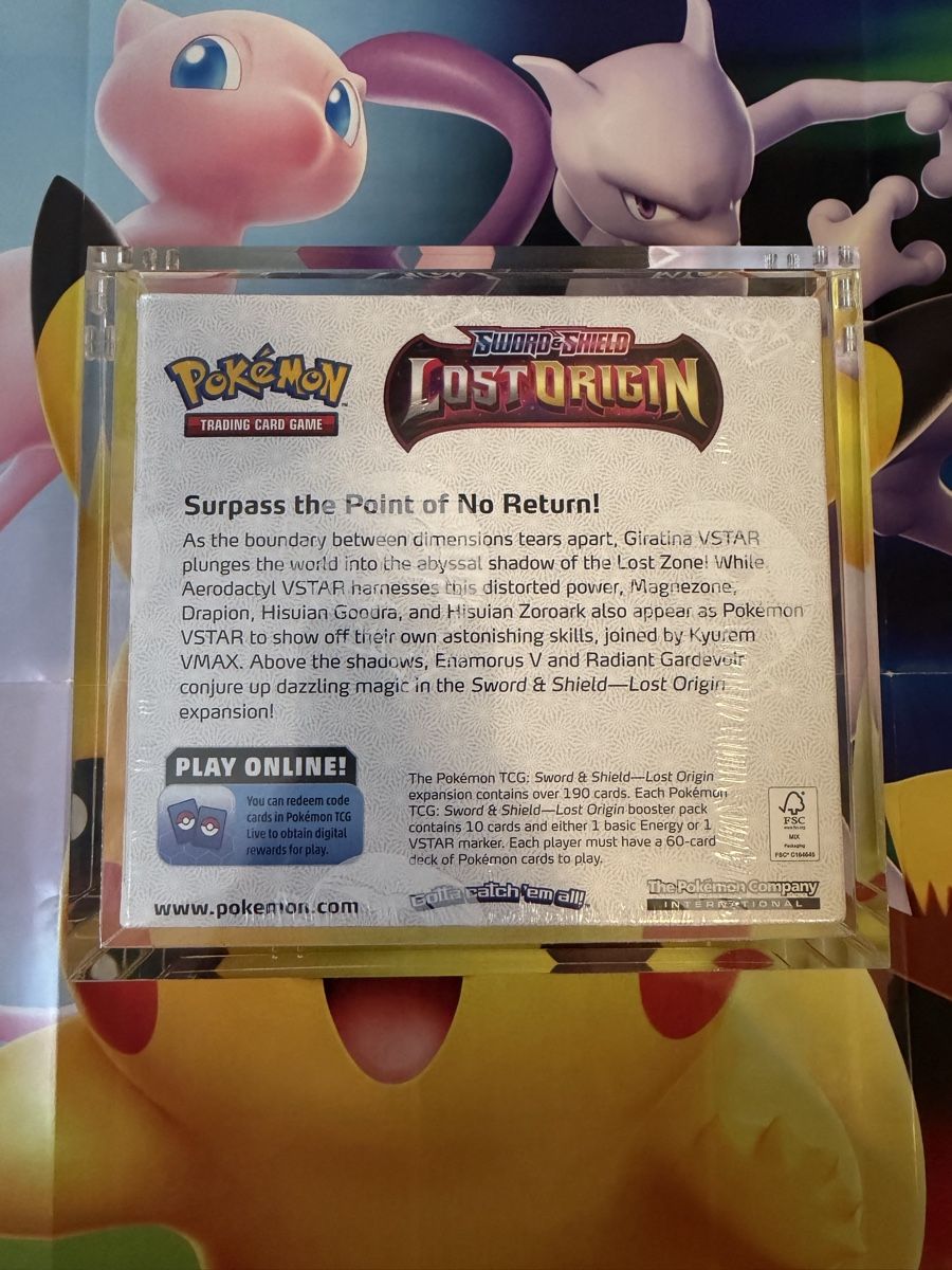 Pokémon Carte collezionabili: Pokémon Lost Origin Display EN Sealed + Acrylcase – Nuovo e nell'imballaggio originale da Goldach venduto da FFZ 2