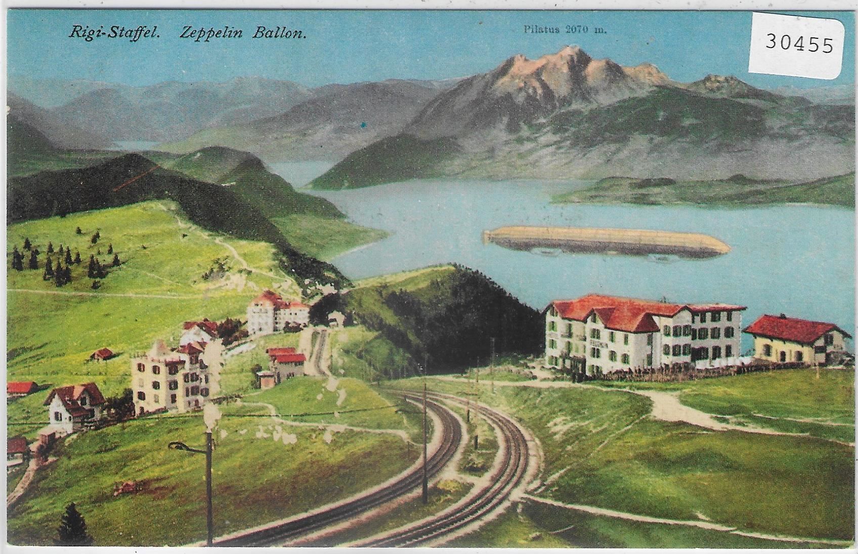 Cartoline postali: Rigi-Staffel - Zeppelin Ballon - Repro – Usato da Ettingen venduto da Kartenplanet