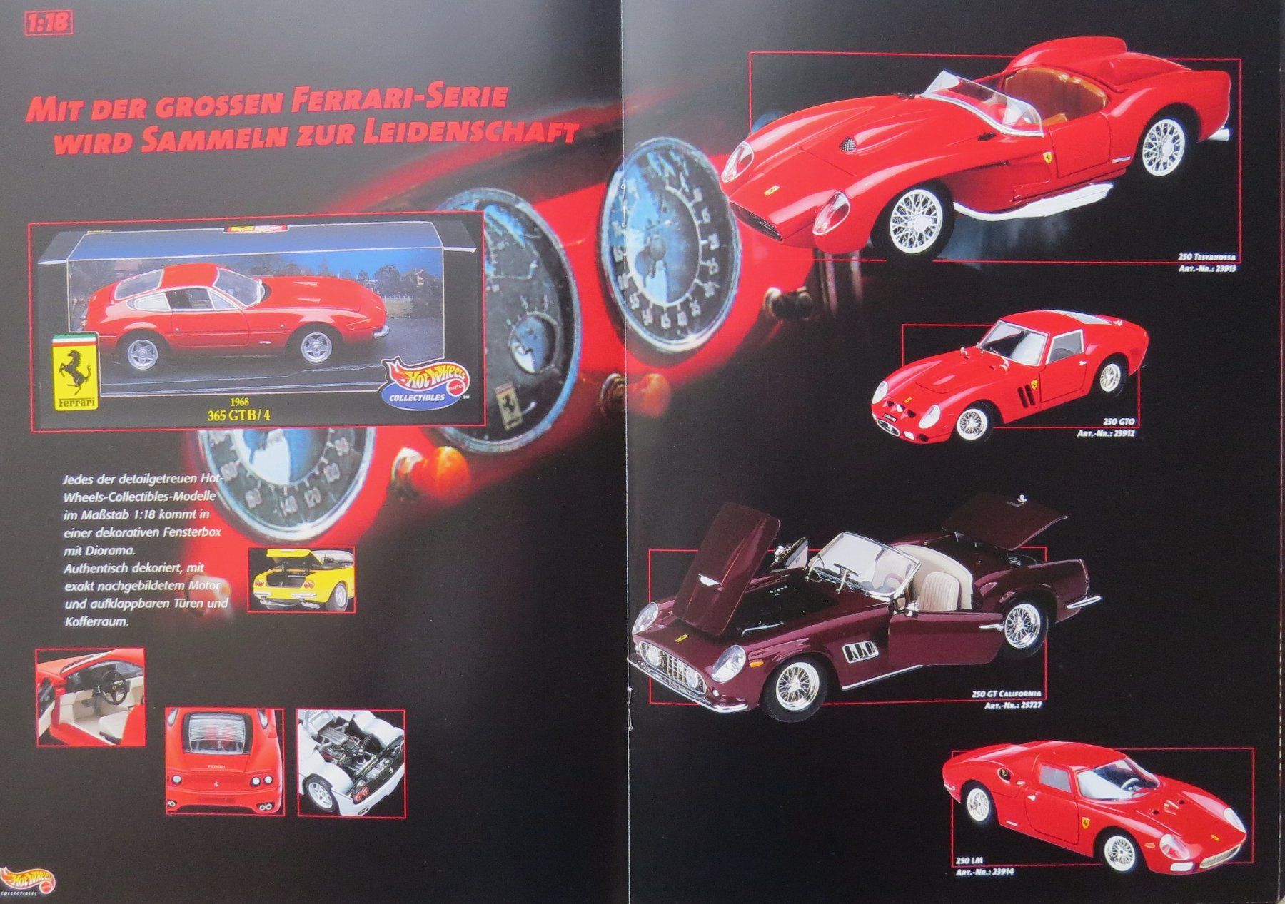 Hot Wheels Modellini d'auto: Hot Wheels Ferrari Prospekt von 2000 – Nuovo (secondo la descrizione) da Ettingen venduto da campione_1 2
