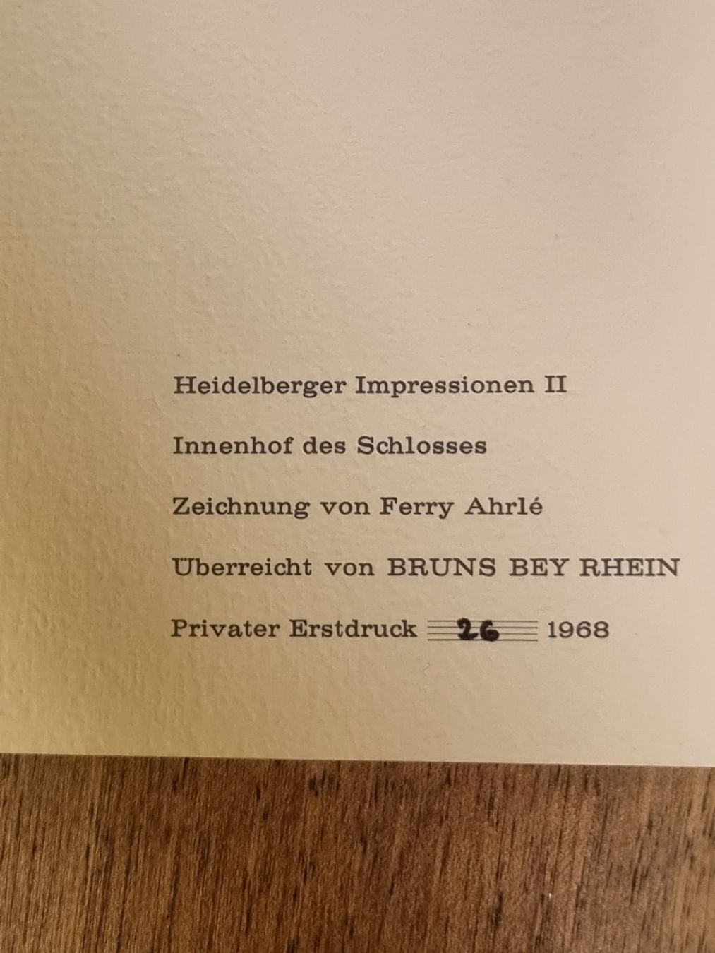 Grafica & Litografie: Originale limitierte Lithographie (Offset), 1968 – Usato da Scharnachtal venduto da devin03 4