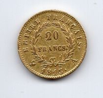 (169) Frankreich, 20 Francs 1813 A, top stgl
