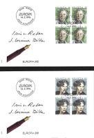 1996  2x  FDC 4er  Europa