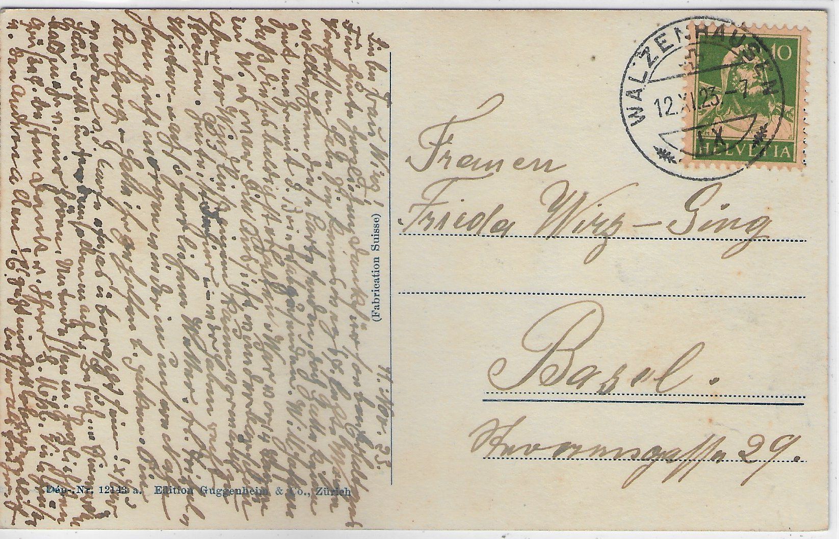 Cartoline postali: Walzenhausen mit Kurhaus – Usato da Ettingen venduto da Kartenplanet 1