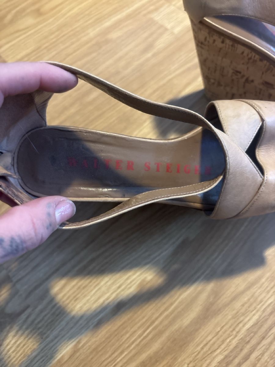 Manolo Blahnik Scarpe da donna: Sandales compensées Robert Clergerie t37 – Usato da Glion venduto da carolineMV 4