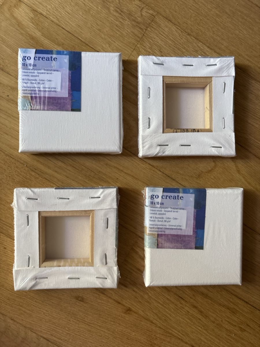 Kit bricolage: Mini Leinwände / Keilrahmen - 37 stk - neu – Nuovo e nell'imballaggio originale da Arlesheim venduto da alenka98