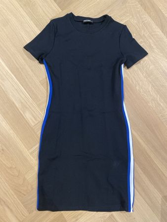 Tally Weijl Dress, Size M, Black with Blue Stripe, Summer!