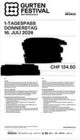 Gurtenfestival Tagesticket Donnerstag (16. Juli)