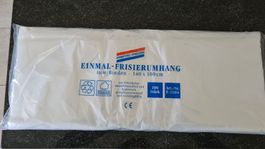 Frisierumhang Einweg Plastik 100 Stück NEU