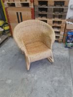 Vintage Rattan Sessel, Geflechtstuhl, Top Zustand!