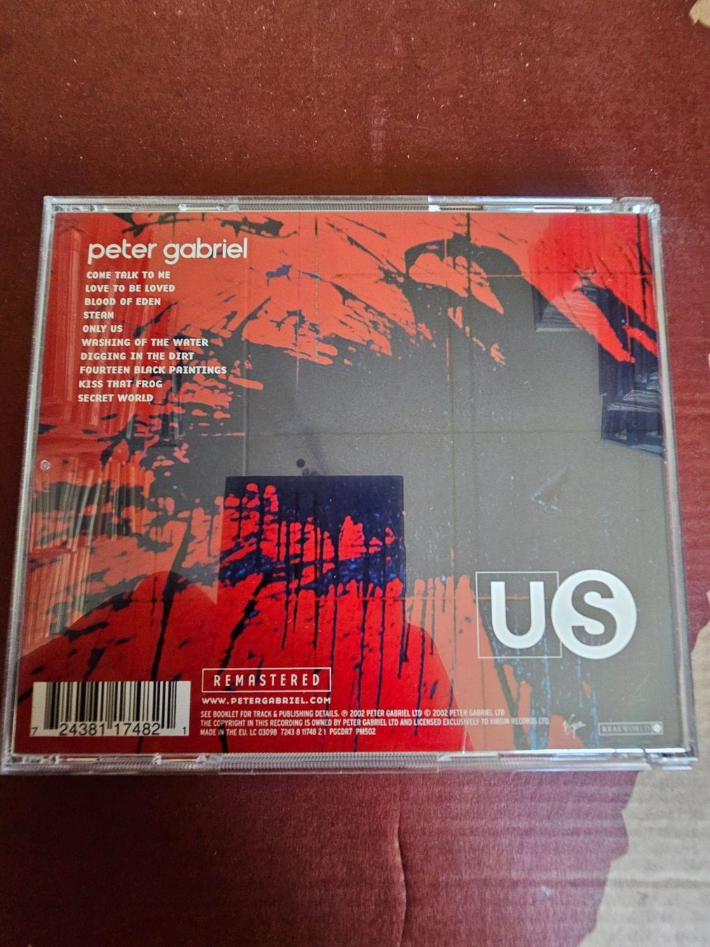CDs: CD - Peter Gabriel – Us (REMASTERED, 1992) – Gebraucht aus Biberist von Foolio0 1