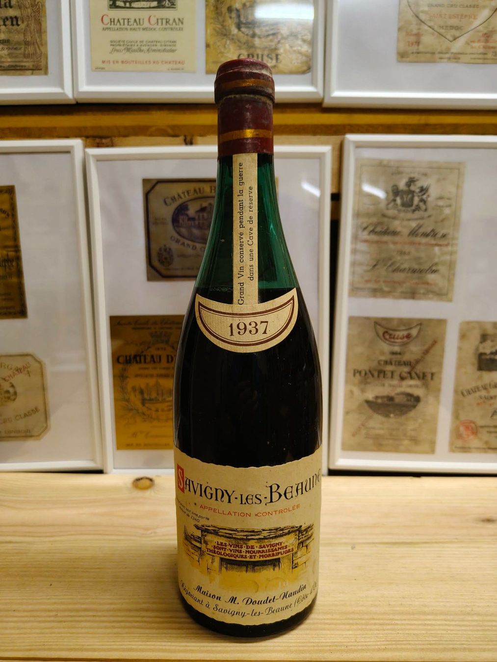 Vino: 1937 SAVIGNY-LES-BEAUNE MAISON DOUDET-NAUDIN – Nuovo e nell'imballaggio originale da Münchenstein venduto da weinundspirituosen 1