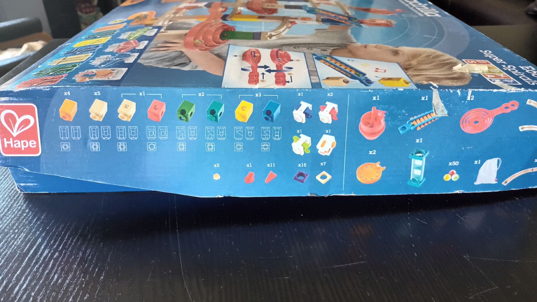 Quadrilla Giocattoli: jeu de construction et circuit pour billes Quadrilla – Nuovo (secondo la descrizione) da Moudon venduto da Agust1 2
