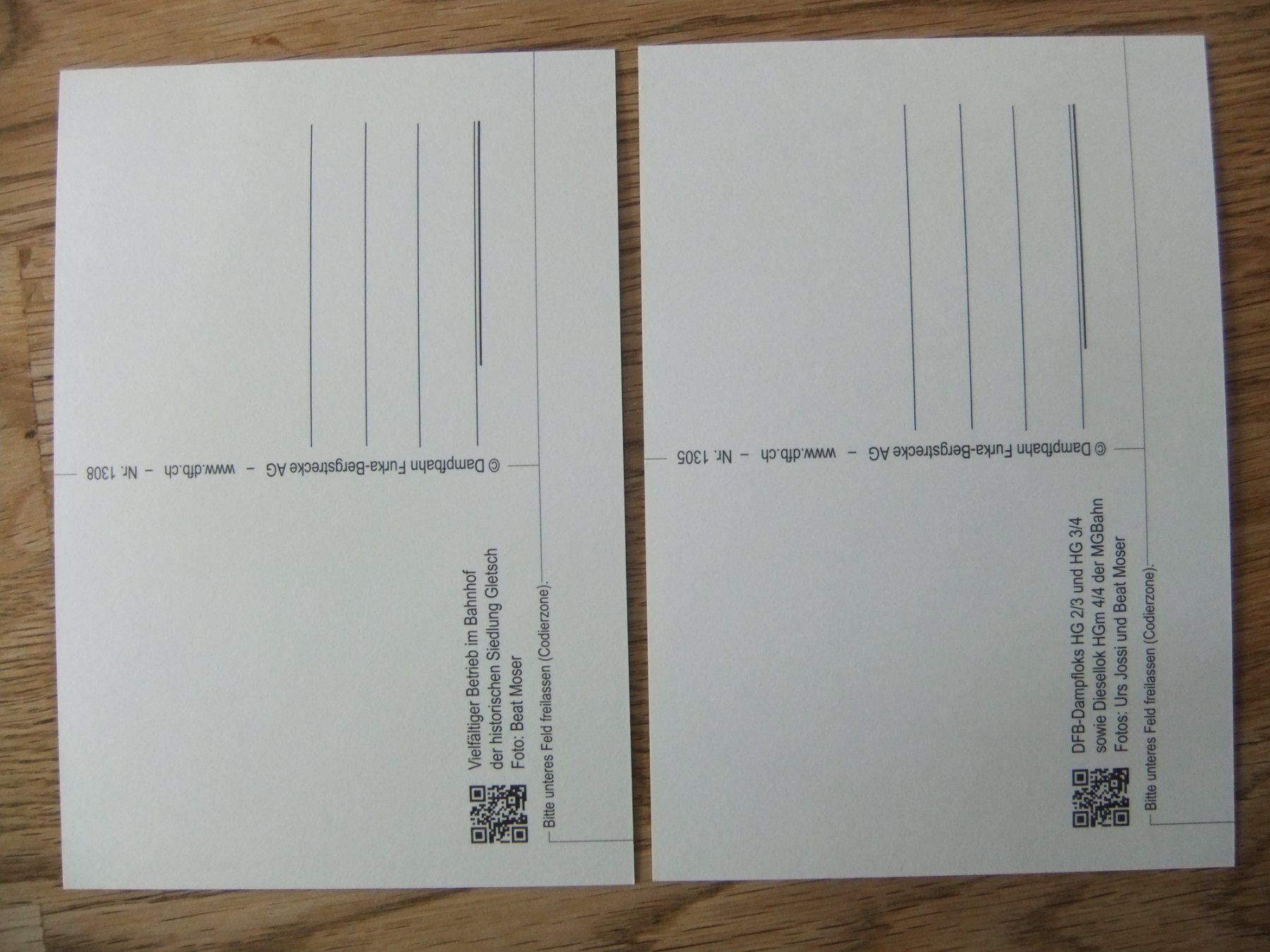 Cartoline postali: 2x Dampfbahn Furka-Bergstrecke AG – Usato da St. Niklaus VS venduto da wunschlos54 1