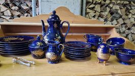 Kaffeeservice Baruther Waldsassen Echt Cobalt Gold 25-teilig