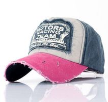 NEUES Base Cap pink-blau Motors Racing Team - 222468