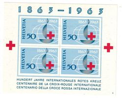 Gedenkblock 1963 HUNDERT JAHRE INTERNATIONALES ROTES KREUZ