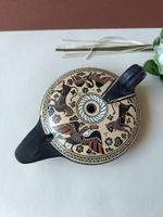 Öllampe / Tonlampe – Handgemalte Replik "Korinthische Amphor