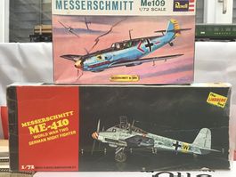 Messerschmitt Me109 & Me410, Revell/Lindberg, 1:72 Bausatz