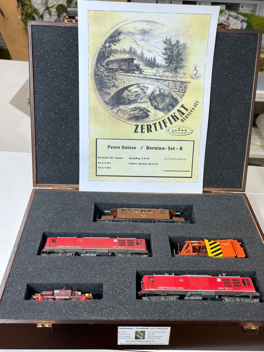 Ferro-suisse Modellini di ferrovie: Ferro Suisse, Bernina Set B – Usato da Krummenau venduto da ferrotech