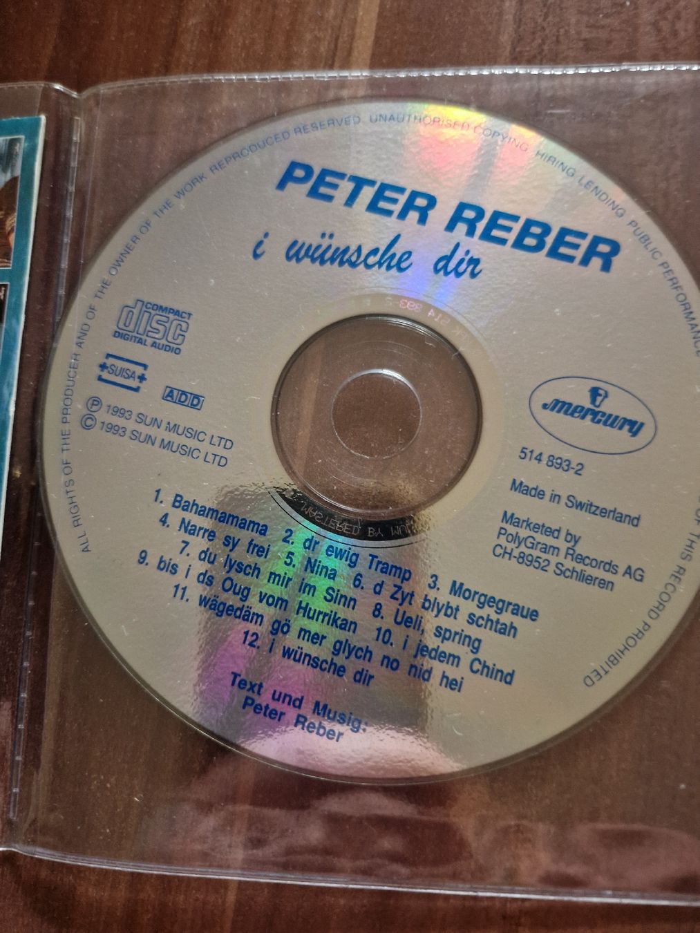 CDs: Peter Reber - I wünsche Dir – Gebraucht aus Wattenwil von Mage66 1