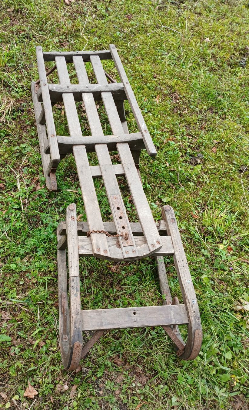 Slitta: Holzschlitten, Antiker Bop – Difettoso da Bilten venduto da Archiv55 1