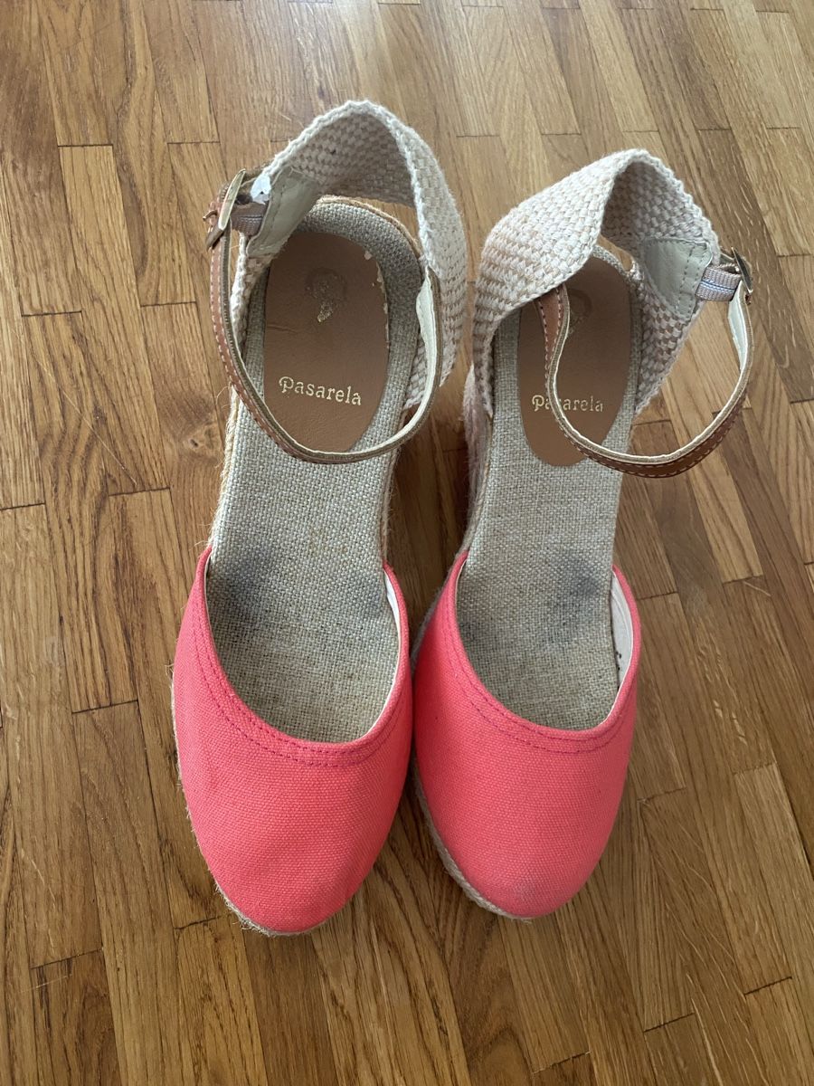 Damenschuhe: Espadrilles Sandalen orange 38 – Gebraucht aus Zürich von sinka 3