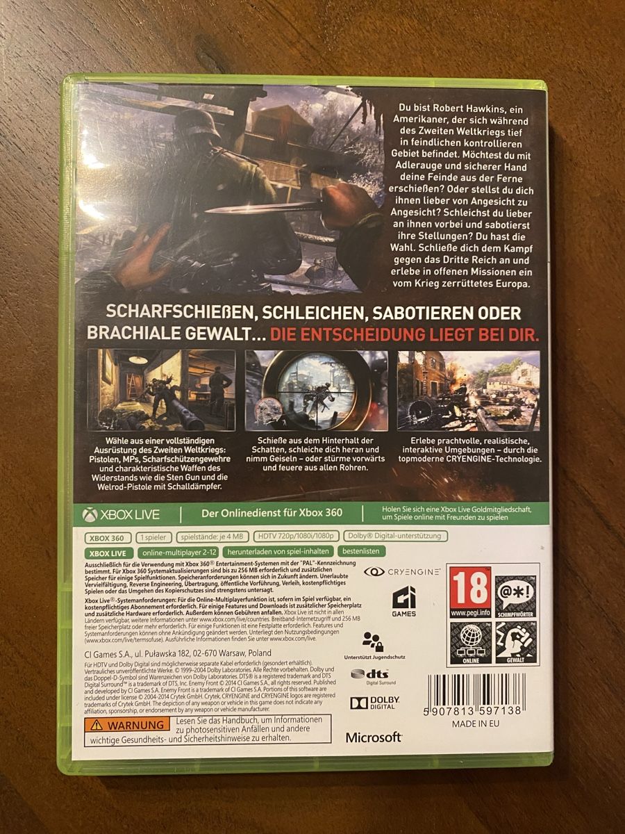 Microsoft Giochi: Enemy Front für Xbox 360 – Usato da Thunstetten venduto da Virus_33 2