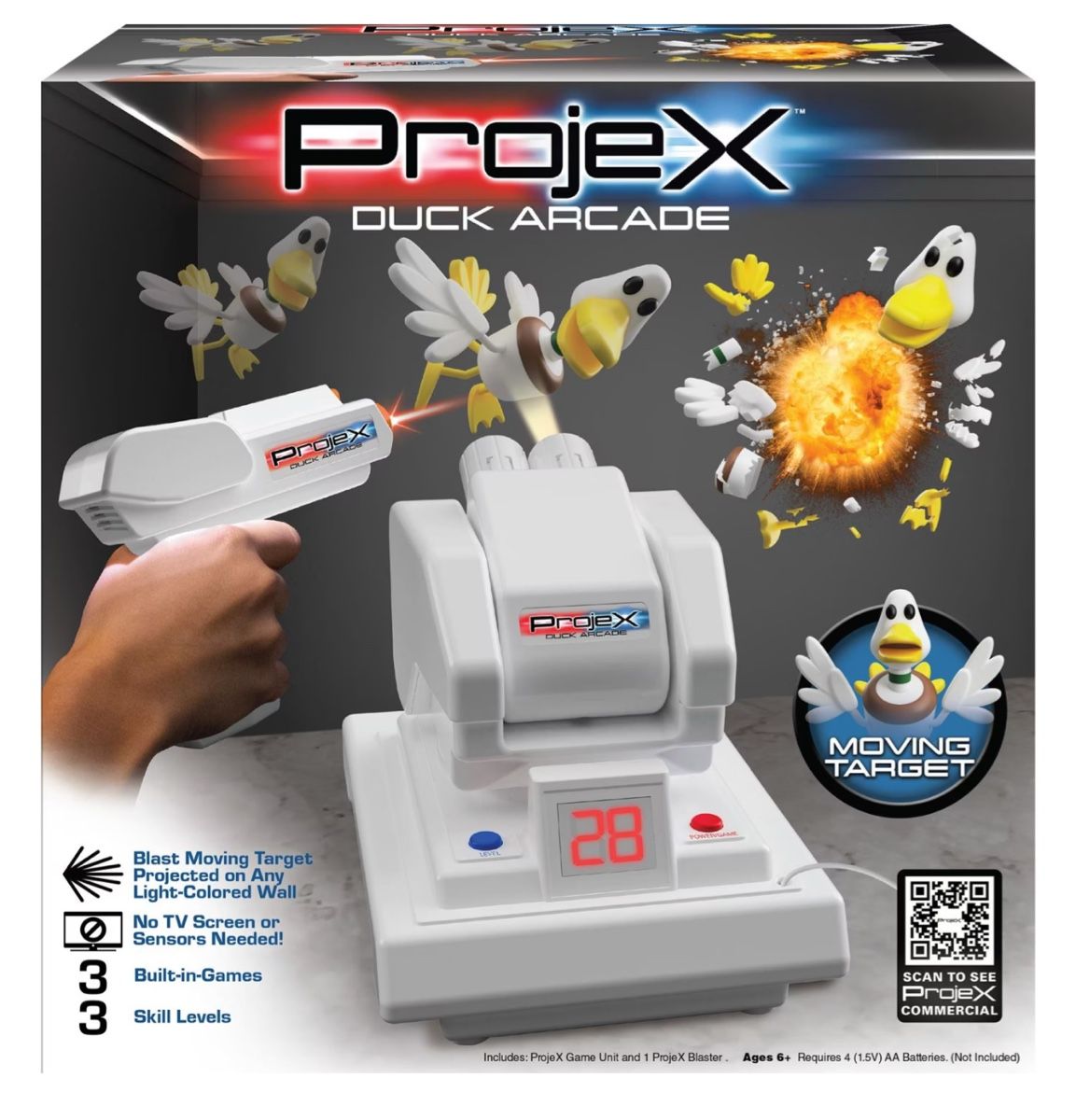 Giocattoli: ProjeX Arcade Blaster Spielekonsole mit Projektion – Nuovo (secondo la descrizione) da Tägerig venduto da LDC_