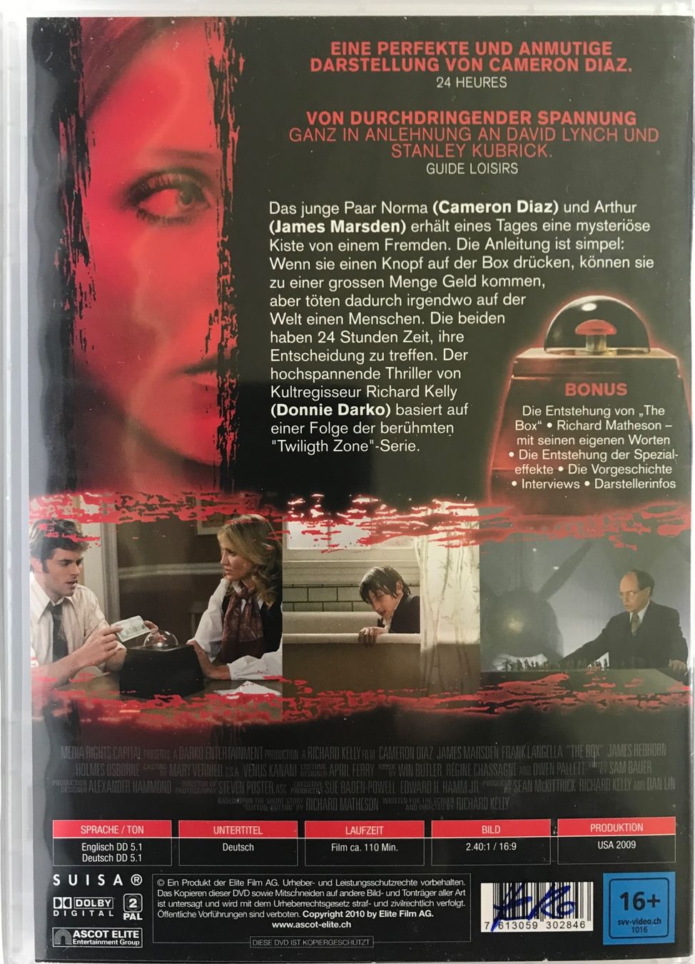 Alle DVDs: The Box - Du bist das Experiment – Gebraucht aus Lostorf von heidimeier 1
