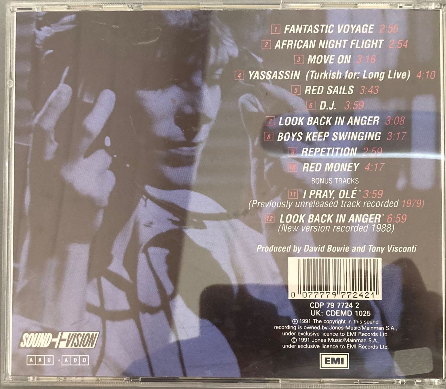 CD: DAVID BOWIE - LODGER – Usato da Poliez-Pittet venduto da Newtown-Records 1