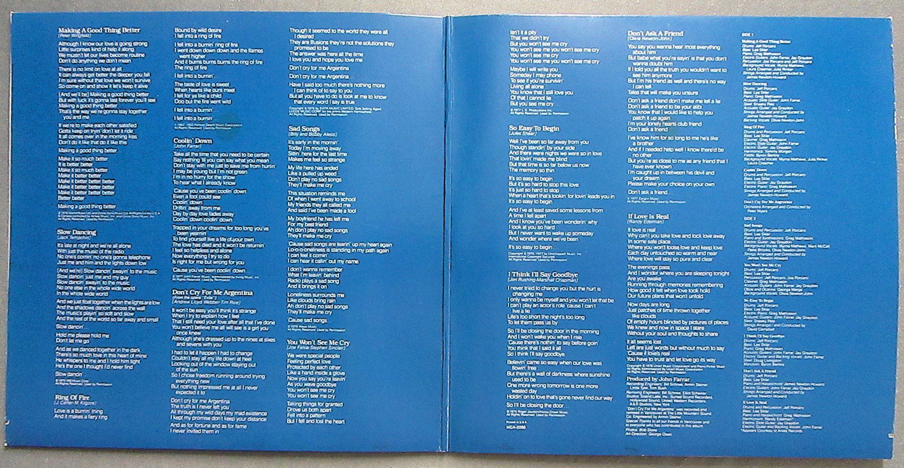 Dischi in vinile: LP - Olivia Newton-John - Making a good thing better – Usato da Auenstein venduto da Padabimbim 3