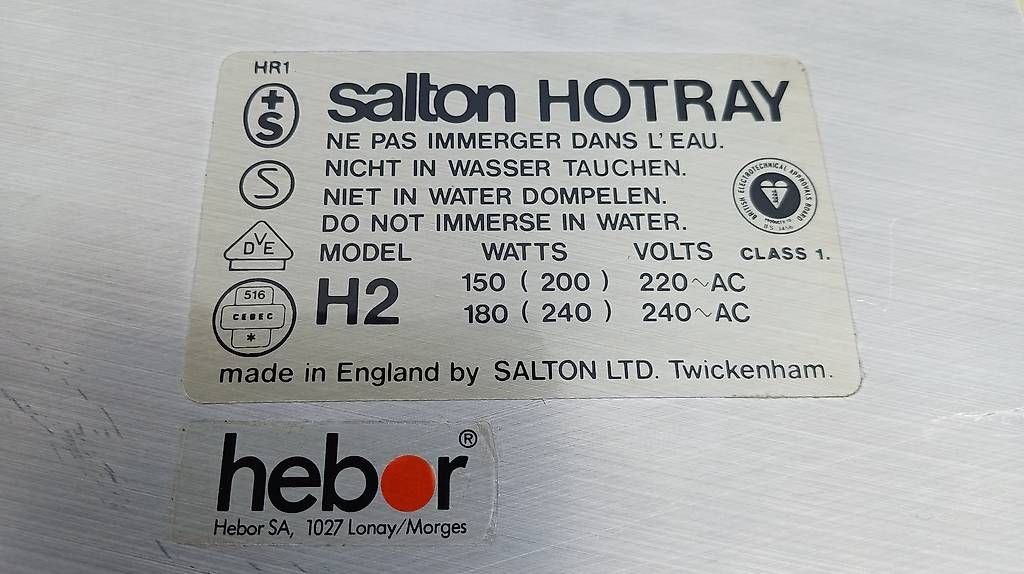 Elettrodomestici da cucina: Warmhalteplatte SALTON HOTRAY elektrisch – Usato da Schenkon venduto da erwin-53 2