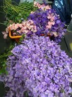 Künstliche Blumen Girlanden Violett Rosa Lila