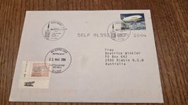 2004 Zeppelin NT Postflug Weiterleitung Australien