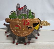 Karnevalsplakette Zigeunerinsel Stuttgart 1985/86 mit Kette