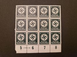 Deutsches Reich Hakenkreuz Block Briefmarken postfrisch