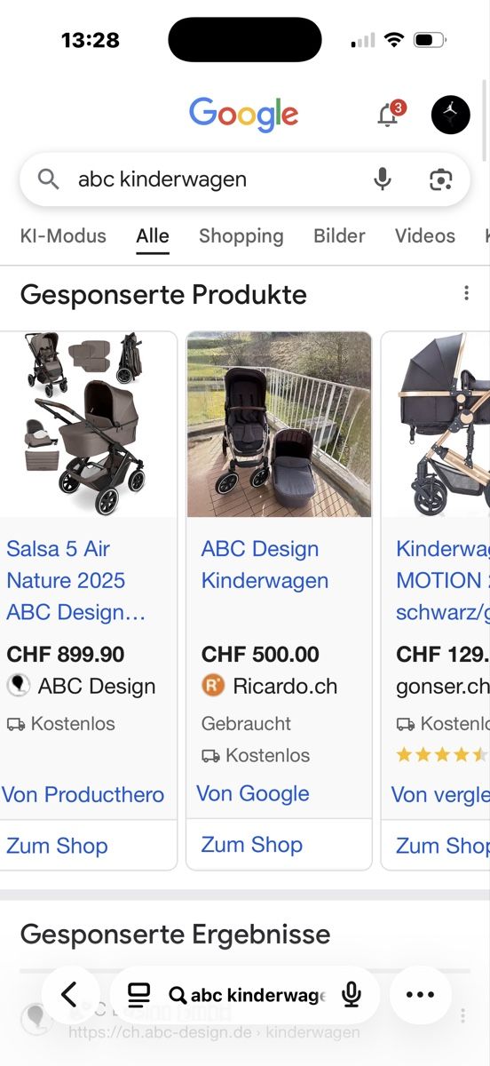 ABC Design Carrozzine: Kinderwagen ABC DESIGNER – Nuovo (secondo la descrizione) da Oftringen venduto da Ali4665 1